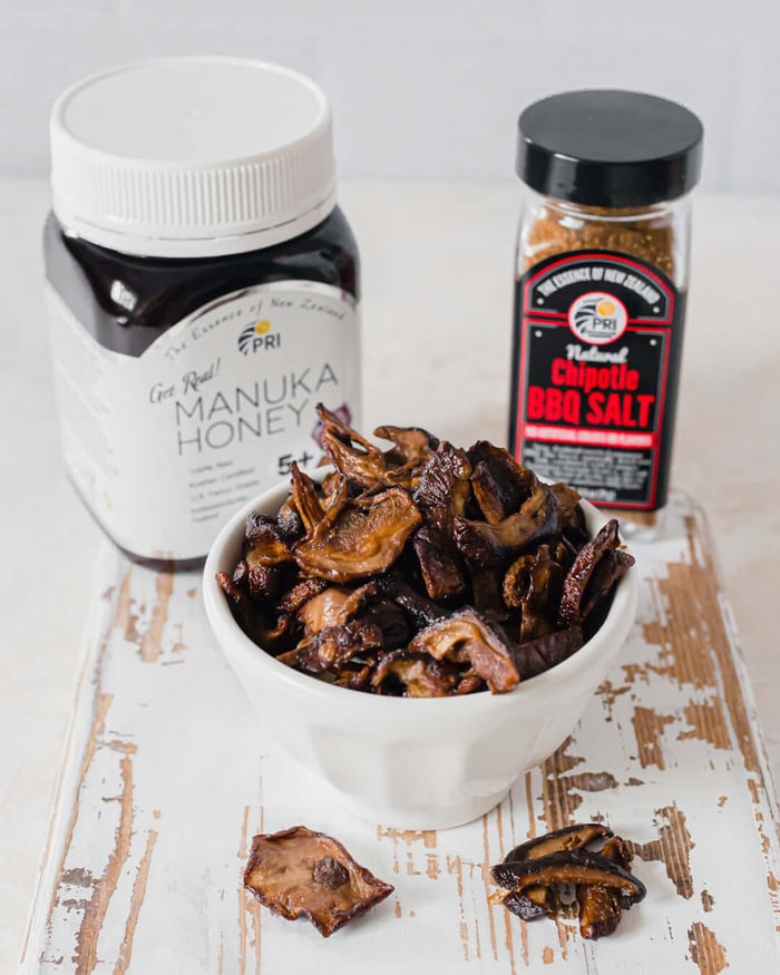 Air Fryer Shiitake Mushroom Jerky