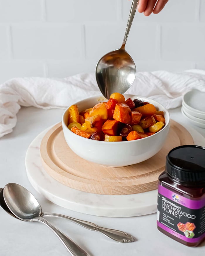 Honey Roasted Seasonal Veggies