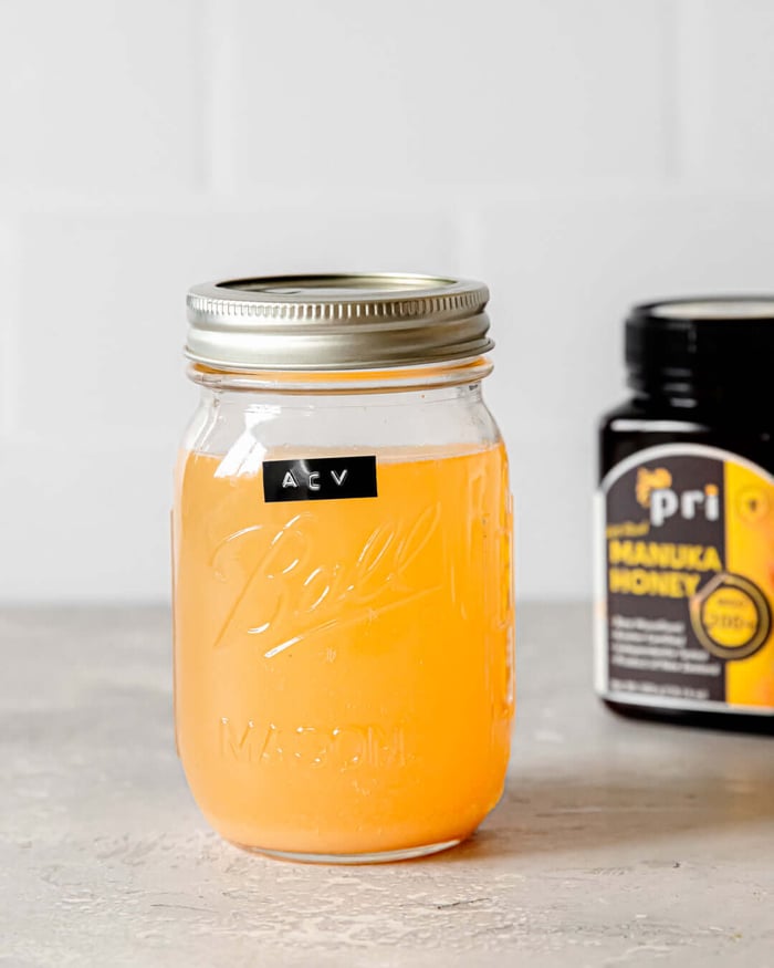 Homemade Apple Cider Vinegar With Manuka Honey