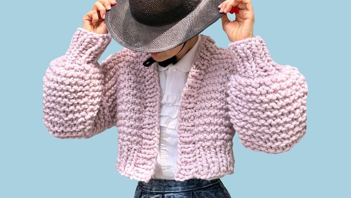 How to knit an Easy Cardigan for Beginners