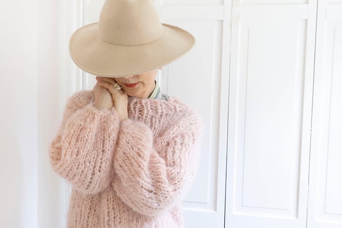 The Softest & Easiest Mohair Sweater You’ll Ever Knit