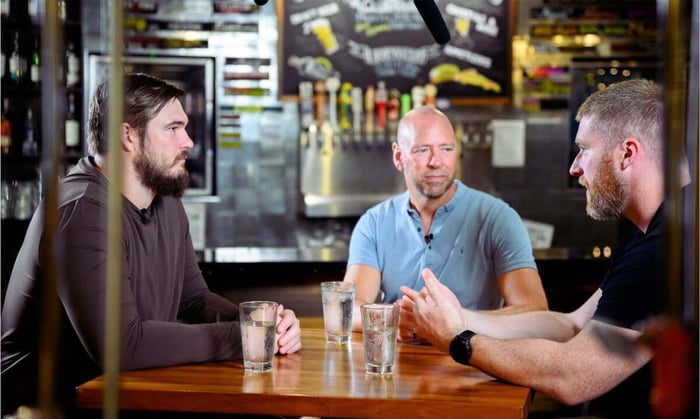 Jake Brendel and Colton McKivitz of the 49ers talk about recovery with GO Sleeves  cofounder Darren Lancaster