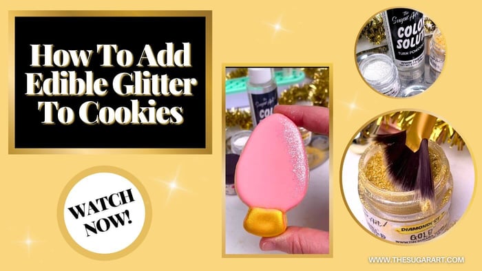 How To Add Edible Glitter To Cookies