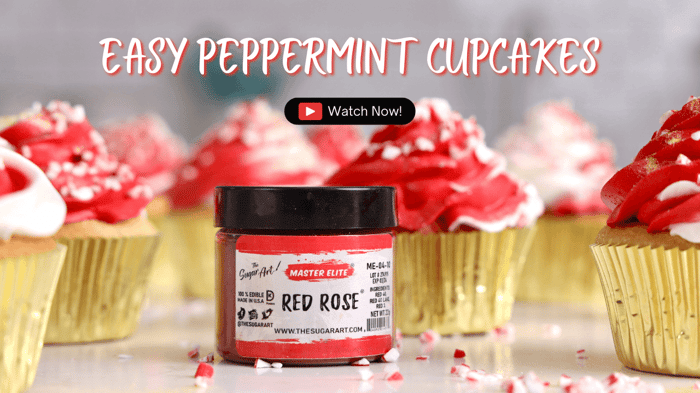 Easy Peppermint Cupcakes For Christmas!