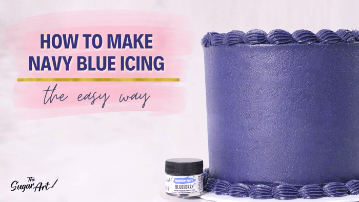 How To Make Navy Blue Icing For Cakes!