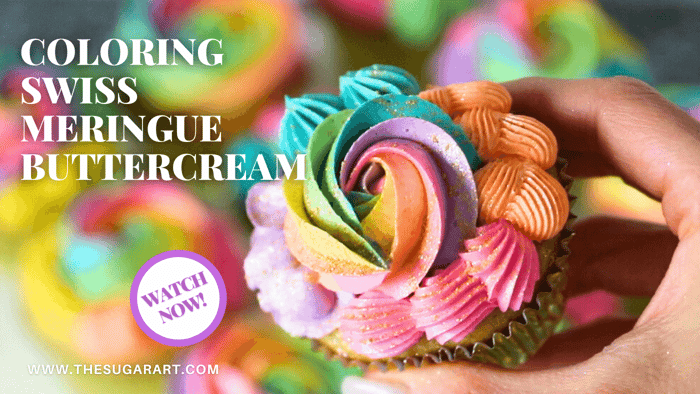 Coloring Swiss Meringue Buttercream