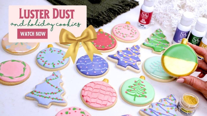 Gold Luster Dust and Holiday Cookies