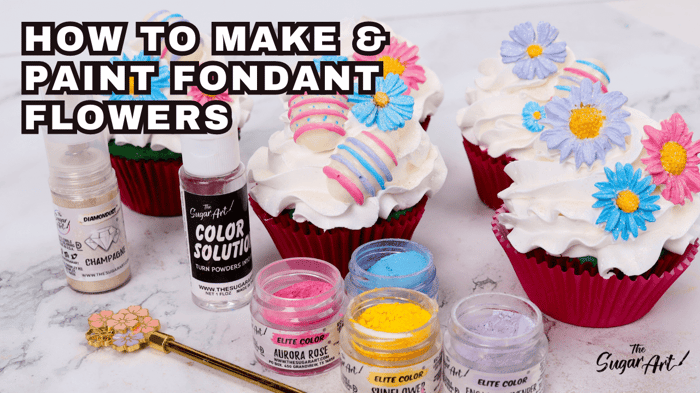 How To Make And Paint Fondant Flowers!