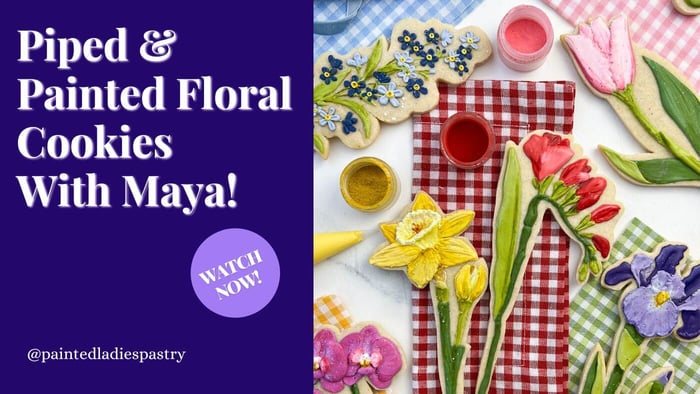 How To Paint Floral Cookies & Add Dimension