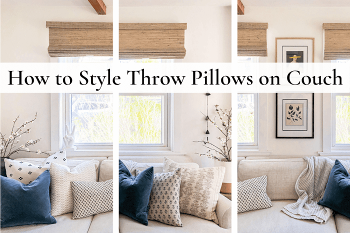 How to Style Throw Pillows Couch