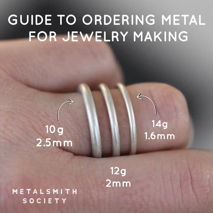 METALSMITH SOCIETY'S GUIDE TO ORDERING METAL FOR JEWELRY MAKING