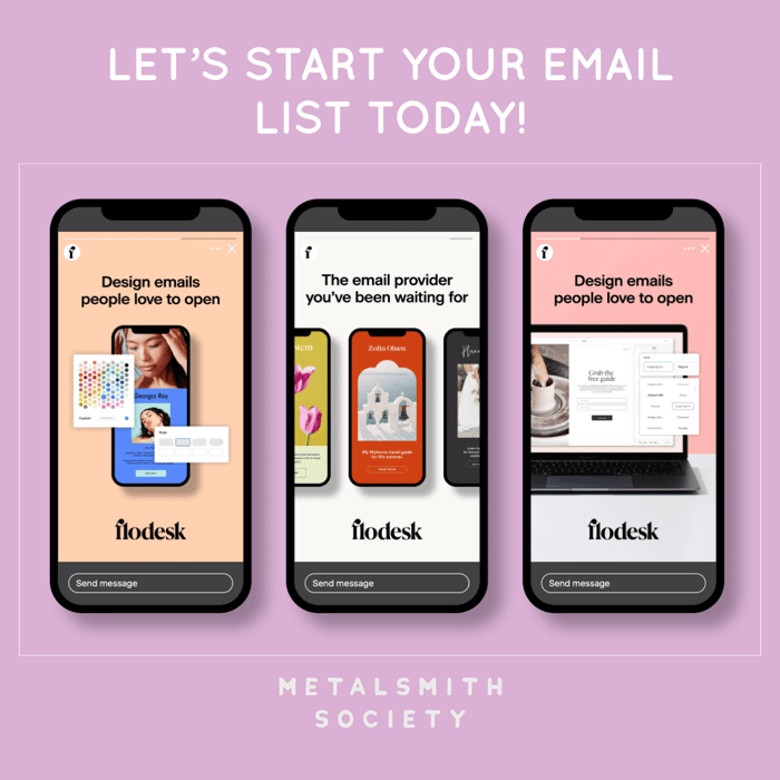 LET'S START YOUR EMAIL LIST TODAY!