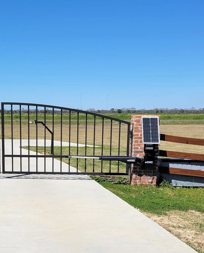 Things to remember when using solar to power a gate opener