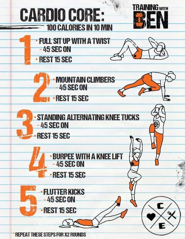 10-Minute Core Cardio Shred