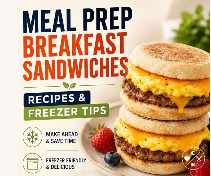 Meal Prep Breakfast Sandwiches: Recipes + Freezer Tips
