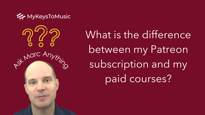 What is the difference between my Patreon subscription and my paid courses?🤔