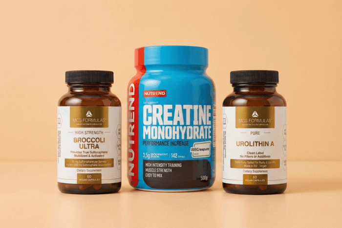 Kosttilskud med momentum: Kreatin, sulforaphan og urolithin A