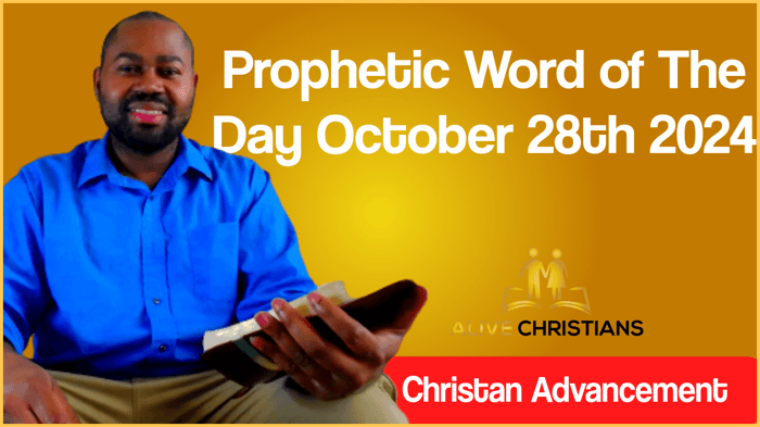 Prophetic Word of The Day - October 28th 2024 (School of Prophets)