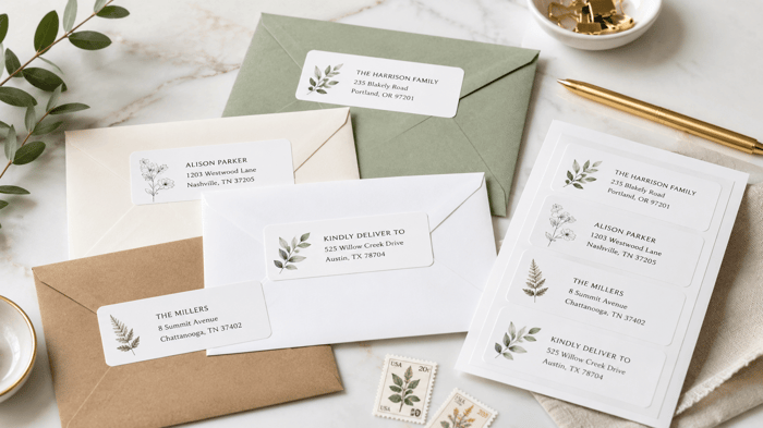 Custom Address Labels: Make Mail Cleaner And Easier To Send