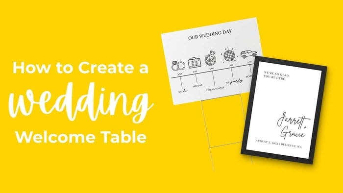 How to Create a Wedding Welcome Table