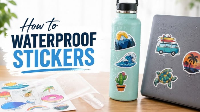 How to waterproof stickers