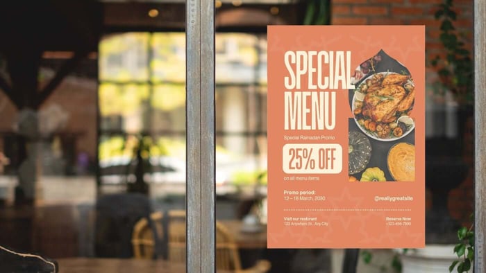 Static Clings That Keep Restaurant Promotions Fresh