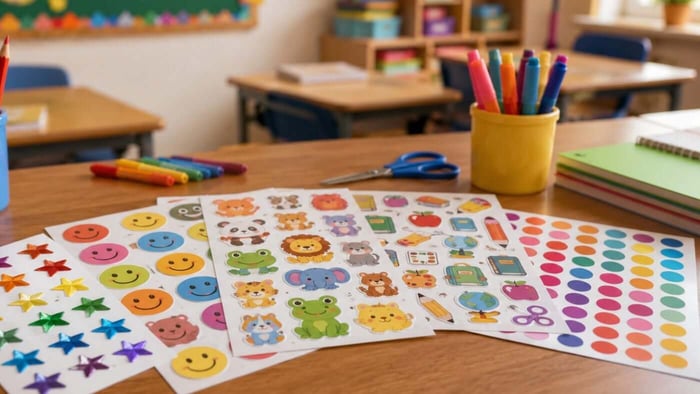 Sticker Sheets For Classroom Use: Teacher Ideas