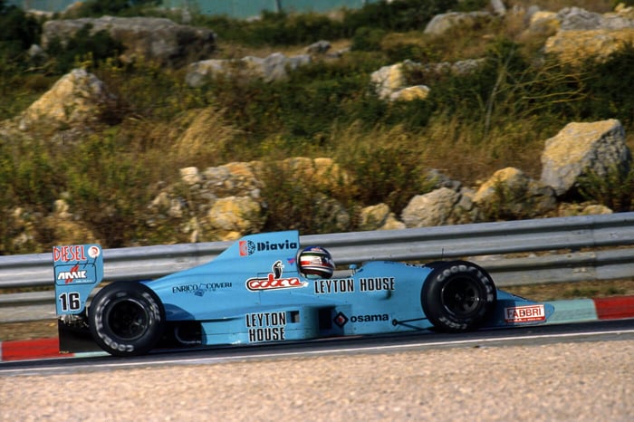 Adrian Newey's 1st F1 car, the Leyton House March-Judd 881