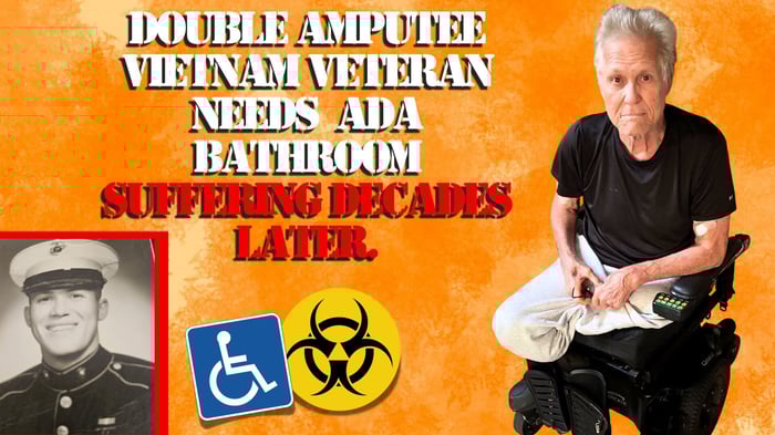 Brand New Fully Accessible Bathroom for Double Amputee, Vietnam Veteran, Ron Taylor