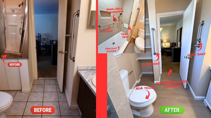 In Partnership with Habitat for Humanity: Floyd’s Accessible Bathroom Project!