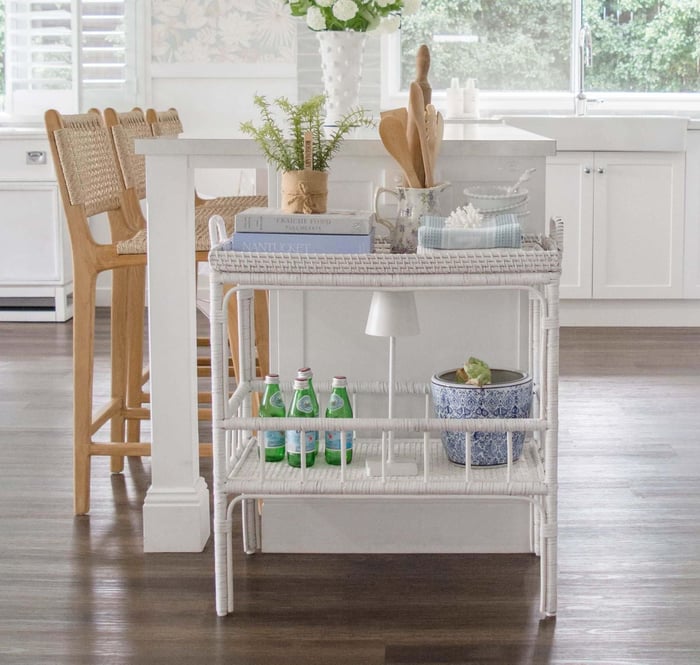Elevate your entertaining with a hamptons bar cart!
