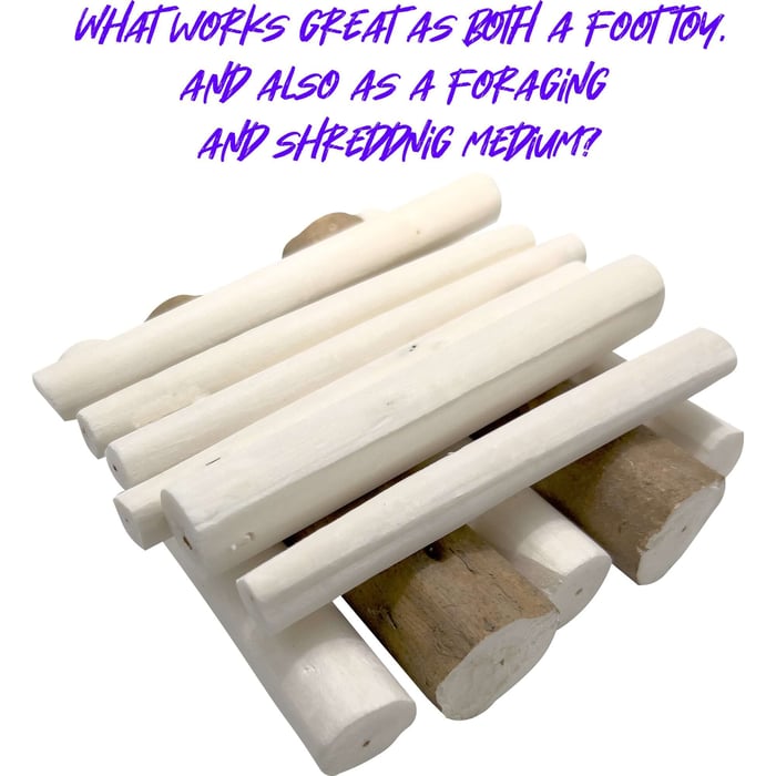 What Material Works Great as a Foot Toy, and also a Foraging and Shredding Medium?