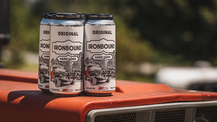 Ironbound Cider & OK4WD Collaboration Can