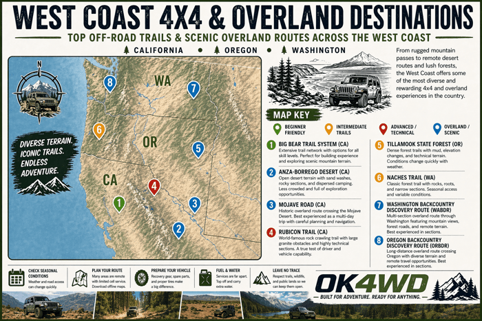 Best Off-Road Trails & Overland Routes on the West Coast