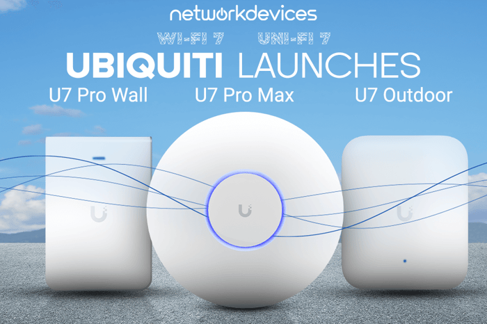 Ubiquiti Launches: UniFi U7 Pro Max, U7 Pro Wall & U7 Outdoor