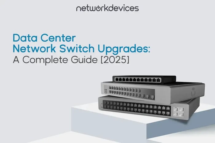 Data Center Network Switch Upgrades: A Complete Guide [2025] - A visual of modern network switches stacked to represent advanced data center infrastructure.