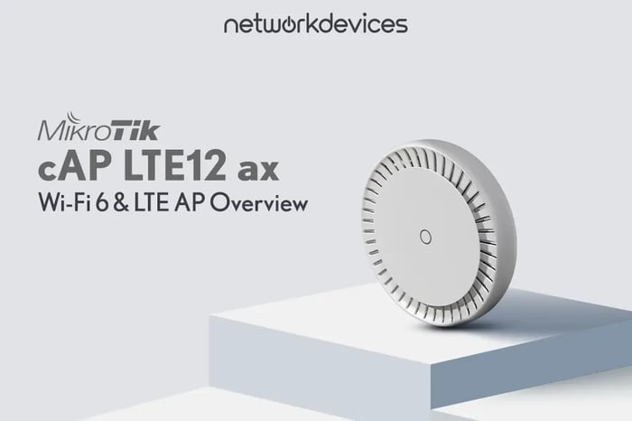 MikroTik cAP LTE12 ax – Wi-Fi 6 & LTE AP Overview