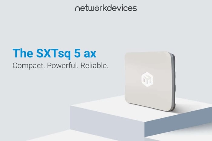 MikroTik SXTsq 5 ax device with text 