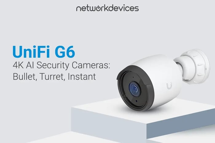UniFi G6: Bullet, Turret, Instant - 4K AI Security Cameras