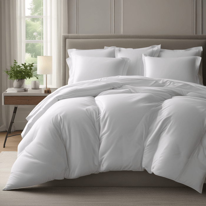 Where can I source down and down-alternative comforters for a student housing?