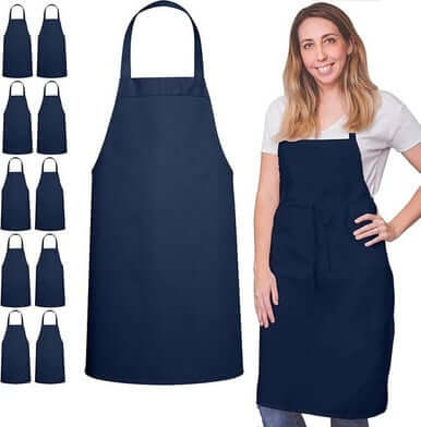 Which Store Offers Bib Aprons in Bulk for a Bar?
