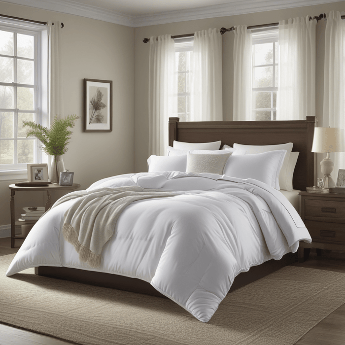 Where can I source durable institutional styles comforters for a vacation rental?