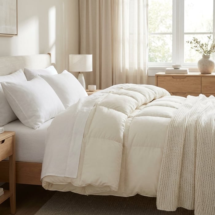 Which Store Offers Comforters in Bulk for a Hotel?