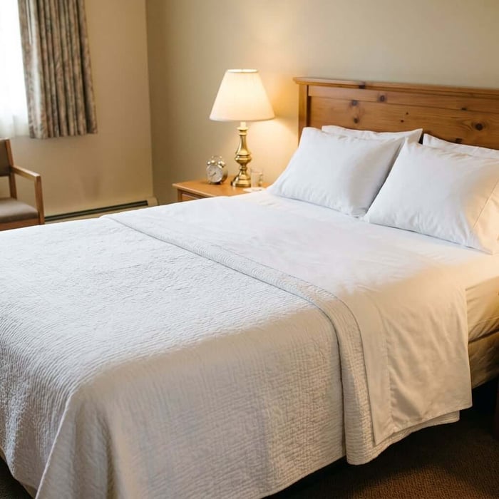 Which Store Offers Hotel Bed Sheets in Bulk for a Motel?