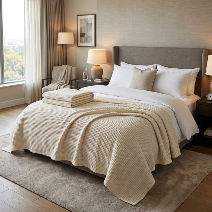 Who Sells Thermal Cotton Hotel Blankets in Bulk for a Hotel?