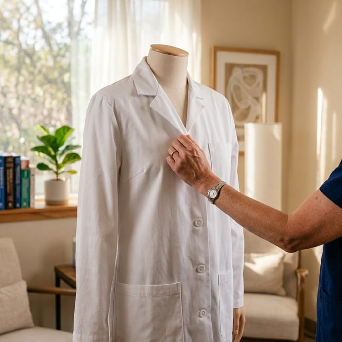 Who Has Wholesale Full-Length Lab Jackets That Fits a Medical Clinic?