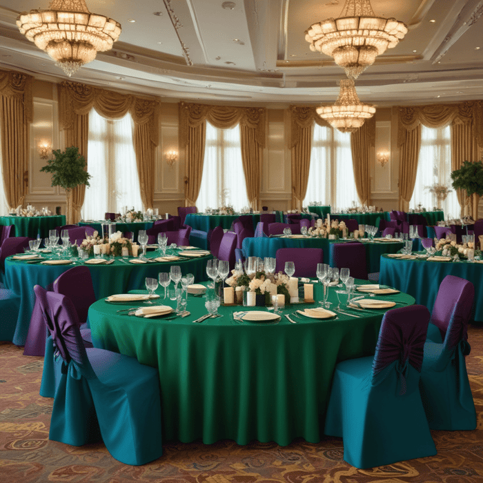 Where Can I Source 100% Spun Polyester Tablecloths For A Hotel Ballroom?
