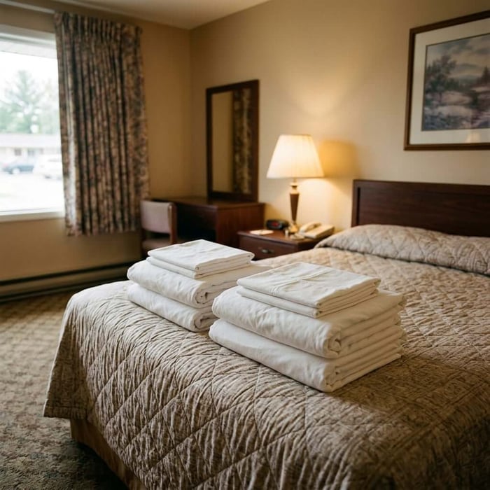 Which Store Offers Sheet Sets in Bulk for a Motel?
