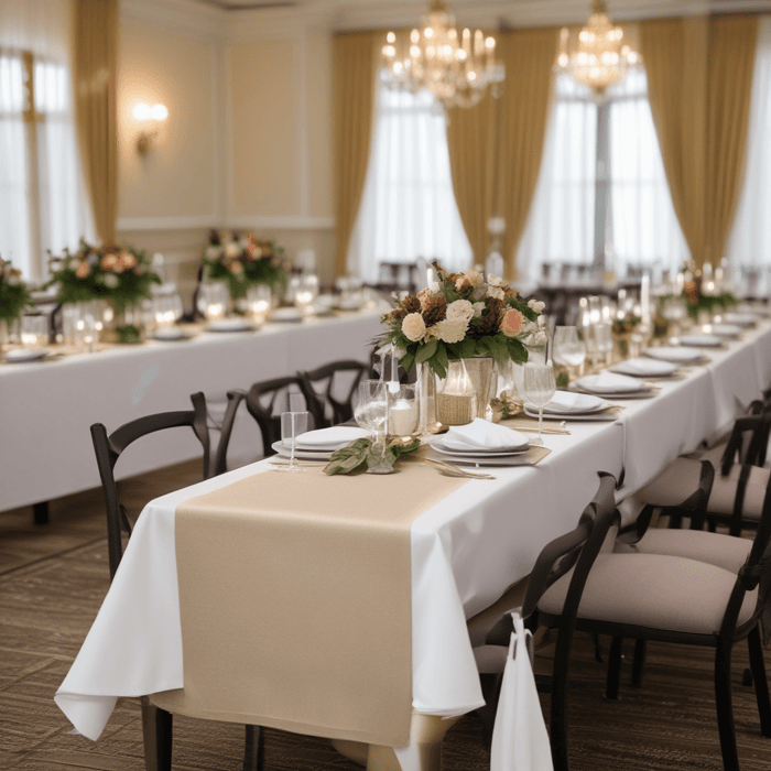 Which Store Offers Table Runners In Bulk For An Event Rental Company?