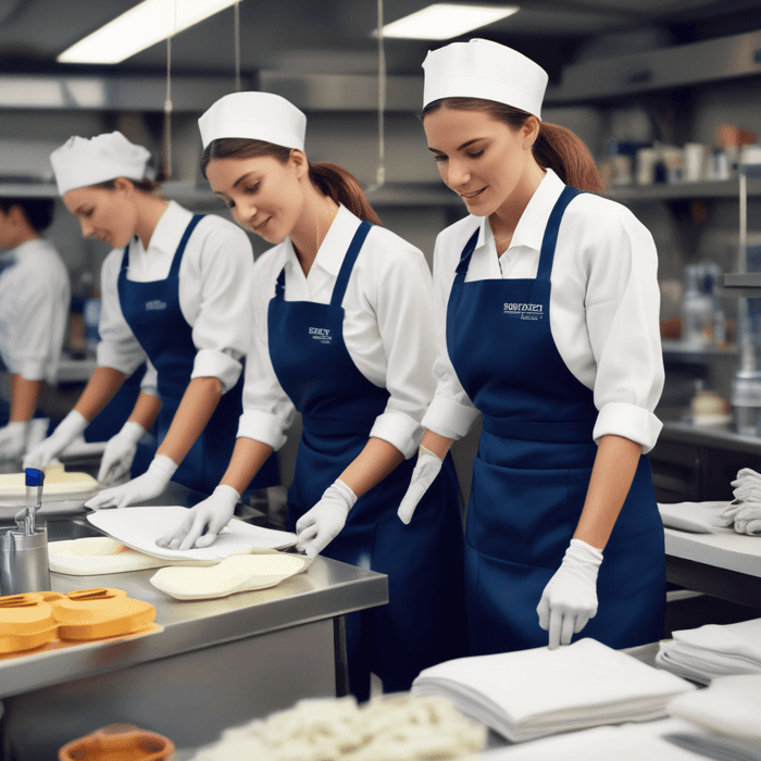 Where can I buy HACCP‑approved options uniforms for a housekeeping team?